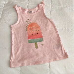 Carter's Pink Popsicle Tank Top for Kids
